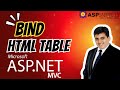 Bind HTML Table in ASP.Net MVC