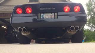 Corsa Extreme Cat-back exhaust w long tube headers - 89 C4 Corvette