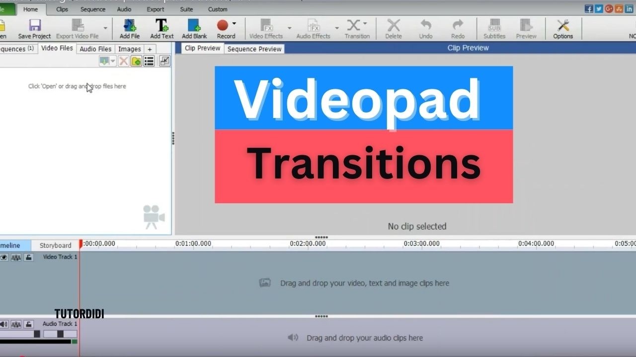 Transitions Videopad Tutorial 7 Youtube