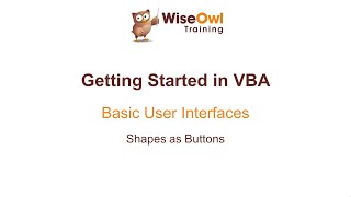 Excel VBA Online Course - 1.3.3 Shapes as Buttons