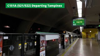 [Fireworks][SMRT] C151A (521/522) departing Tampines