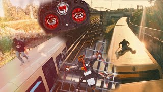 Thats how we ride trains in Berlin - Train Surfing (Guerilla FPV berlin)