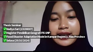 Thesis Seminar | Nadiya Sari