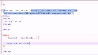 PHP Tutorial - 37 - Creating Our First Object
