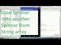 How to load spinner value from String array programmatically in android