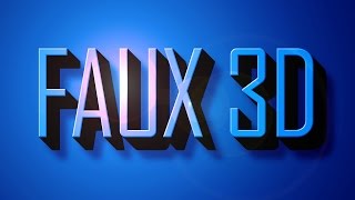 Photoshop Tutorial: How to Create Awesome, FAUX 3-D Text