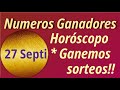 Horóscopo y Números para ganar hoy  27  de  Septiembre  2024 - Loteria, chance, chontico, sorteos