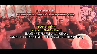irfan haider Matamdari ||18 safar 2019 || Haram e Mola Abbas as