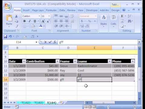 Excel Magic Trick #184: Setup Database In Excel - YouTube