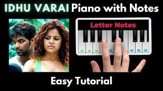 Idhu Varai Piano Tutorial with Notes | Yuvan Shankar Raja | Perfect Piano | 2021
