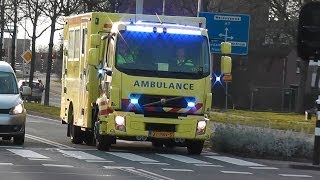 [Luchthoorn] A1/Spoed MICU [Mobile Intensive Care Unit] 13-301 naar het WZP Purmerend