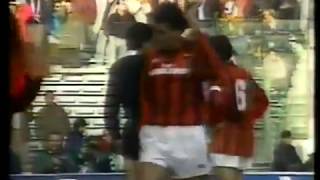 Lazio - Milan / Serie A 1991-1992 (Gullit, Van Basten, Ruben Sosa, Baresi, Maldini, Riedle)