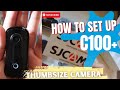 Best Timelapse Camera #SJCAM #C100+ Waterproof Stabilize 4K  Thumb Size How to Set up SJCAM C100