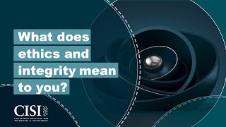 What does ethics and integrity mean to you? - Ian Peters MBE