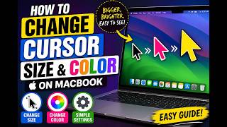 How to Change Cursor Size & Color on MacBook (macOS Tutorial)