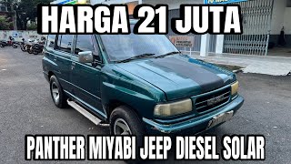 ISUZU PANTHER MIYABI JEEP DIESEL SOLAR TAHUN 1994 HARGA 21 JUTA