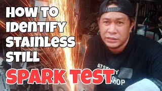 How to identify Stainless steel/spark test.