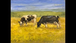 Painting Big - Painting Dairy Cows - Painterly Technique
