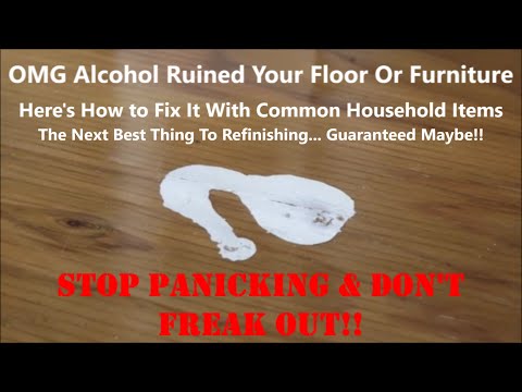 How do you get whiskey stains out of wood?