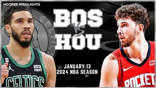 Boston Celtics vs Houston Rockets  Game Highlights | Jan 13 | 2024 NBA Season
