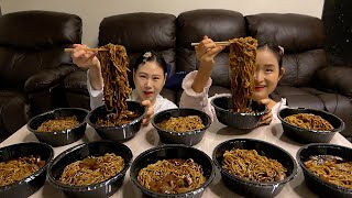 대결먹방 짜장면 5그릇 빨리 먹기 MUKBANG