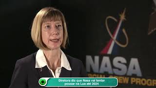 Diretora diz que Nasa vai tentar pousar na Lua até 2024