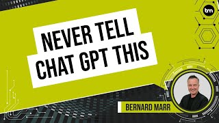 5 Things You Should Never Tell Chat GPT