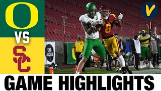 Oregon vs #13 USC Highlights | 2020 PAC 12 Championship Game Football Highlights