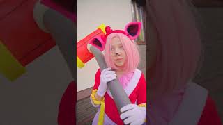 Excuse me BRAH Sonic the Hedgehog! Sonic and Amy Rose in real life! #trending #funny