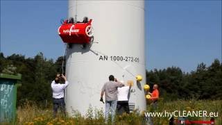 Efficient wind turbine cleaning with hyCLEANER® black wind-power