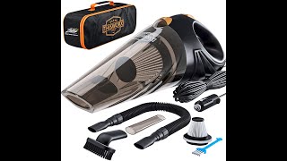 Brand ThisWorx Portable Car Vacuum Cleaner: High Power Corded Handheld Vacuum 16 foot cable 12V