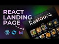 Build & Deploy Modern React Landing Page using Tailwind CSS | Framer Motion | Restaura