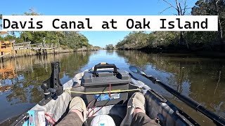 Kayaking and Fishing Davis Canal at Oak Island