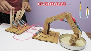 science exhibition  project  Make Hydraulic JCB From Cardboard /  Make Hydraulic Powered Jcb Arm