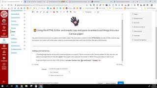 HTML Editor in Canvas to add a horizontal line