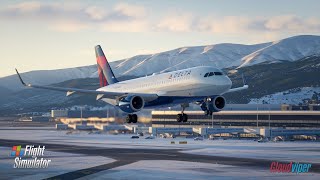 BEAUTIFUL FLIGHT through EUROPE in STORM|JACKSON HOLE (KJAC)--SALT LAKE (KSLC)--SAN FRANCISCO (KSFO)