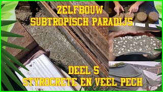 Mini subtropisch zwemparadijs deel 5 (Styrocrete/Aircrete) zelfbouw zwembad (Intex/Bestway)