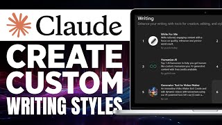 How To Create Custom Writing Styles with Claude AI (Full Guide) 2025