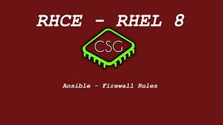 RHCE RHEL 8 - Ansible - Firewall Rules