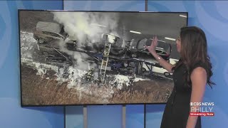 Car Carrier Fire On New Jersey Turnpike Causes Traffic Jams