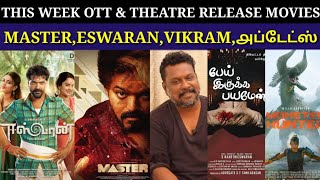 this week ott & Theatre release movies| master| cobra | vikram | eswaran|