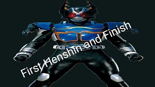 Kamen Ridet Gattack First Henshin and Rider Kick -Future Toku