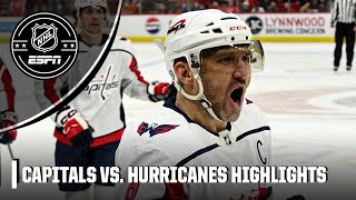 Ovi scores 850 & 851 👏 Washington Capitals vs. Carolina Hurricanes | Full Game Highlights