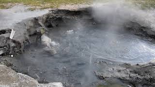 Boiling Hot Spring water in Ladakh India