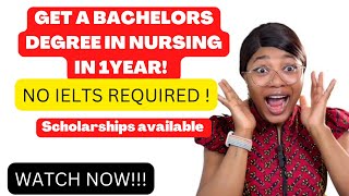 BSc in Nursing in UK with scholarships (Top up)