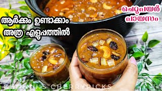 ചെറുപയർ പായസം 10മിനിറ്റിൽ പരിപ്പ് പ്രഥമൻ Moong dal dessert Green gram payasam Onam Special pradhaman