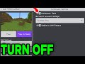 How To Turn Off/On Multiplayer In Minecraft! - Full Guide