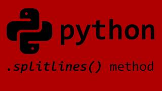 Python splitlines() string method
