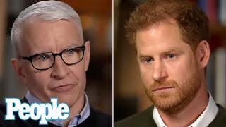 Anderson Cooper Asks Prince Harry Why He and Meghan Haven't Renounced Their Royal Titles | PEOPLE