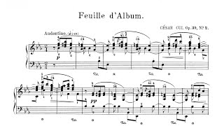 César Cui — Album Leaf, Op. 39, No. 2